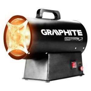 Graphite Energy Gas Heater, 18V, Li-ion (battery not included), piezo ignition, 15 kW, 320 m³/h