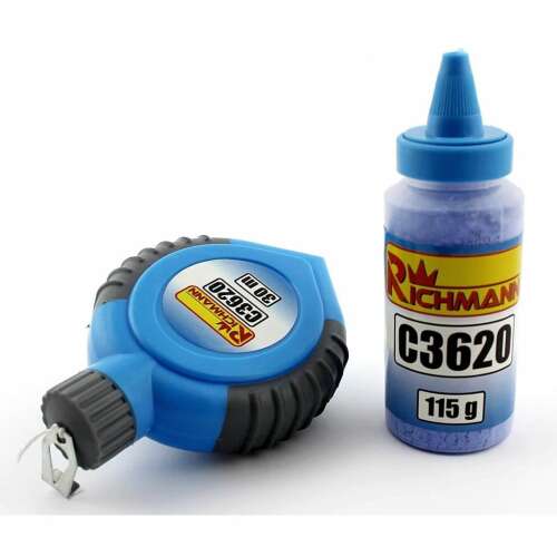 RICHMANN C3620 Krétás vonalzó kék krétával, 30m