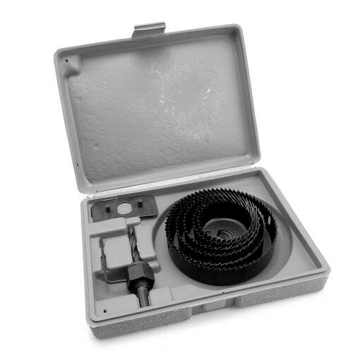 Richmann lyukfűrész készlet gipszkartonhoz, fához, műanyaghoz, PVC-hez, 8 darab, 64-127 mm - Richmann