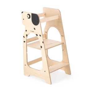 MamaToyz Tanulótorony fa tanulótorony, ferde nézet - Gyerek konyhai fellépő