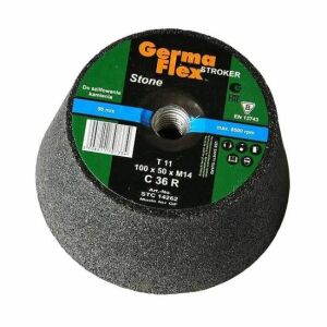 Germa Flex CT11 P36 Grinding Stone 100x50 mm, cup wheel for stone polishing - Sanding Accessory