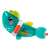 Fisher-Price Paradise Pals Busy Activity Shark játék, a cápa arca és a tetején lévő teknős közeli képe