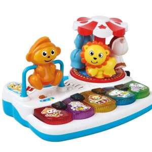Baby piano with lights and sounds, carousel with animals, musical toy for toddlers - Musical Toy