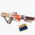 Soft Bullet Gun Toy, white and orange toy gun with 14 soft bullets