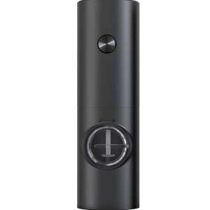 Electric salt and pepper grinder, black, with LED light - Spice Rack