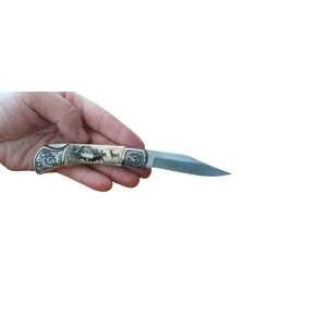 Briceag profesional de vanatoare ,model caprioara,20 cm, hunting pocket knife with deer design, 20 cm - Pocket Knives and Folding Knife