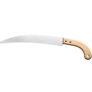 ProfiTools Hand Saw for Trees, 350mm Blade, Curved, Wood Handle, Steel Blade - Hand Saw
