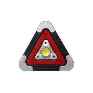 Lampa de avertizare triunghiulară multifuncțională portabilă cu LED COB, lumină roșie și albă, marca Hurry-bolt - Triunghiuri reflectorizante