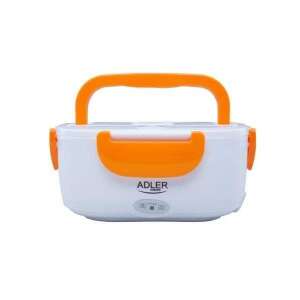 Cutie de prânz electrică Adler, albă cu accente portocalii, vedere din față - Caserole