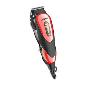 Gemei electric pet hair clipper, red and black, corded - Rodent Care