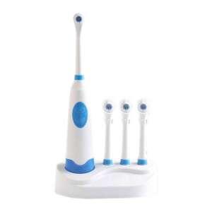 Youtu electric toothbrush with 3 replacement heads, white and blue, 8500 rpm - Mouth shower and Electric toothbrush