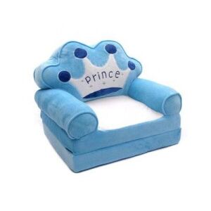 Blue Fotoliu Extensibil Copii Prince Plush Convertible Sofa Bed for Kids - Furniture
