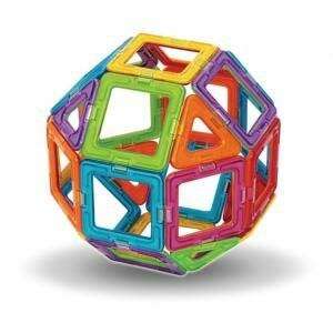 Magnetic construction blocks set, 28 pieces, build a sphere, STEM toys, educational toys, kids toys, magnetic building toys, magnetic tiles - Magnetic building game