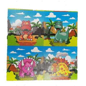 Dinosaur play mat puzzle, 4 pieces, 1.20m2, for kids, safe, soft, shock absorbing, easy to assemble - Foam Puzzle