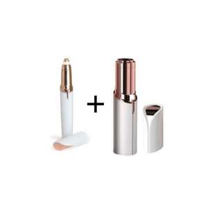 Set epilator facial și sprâncene, epilare fără durere pentru față și sprâncene, include două epilatoare, unul pentru părul facial și unul pentru sprâncene - Aparate de tuns corporale