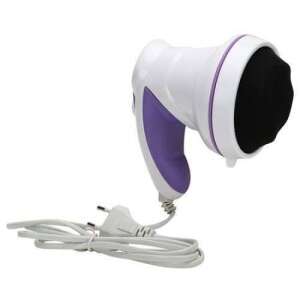 Relax & Tone MAX Anti-Cellulite Massage Device, white and purple, with black massage head, electric cord - Electric massager