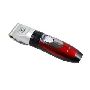 DALING D11 Pet Clipper, red and silver electric dog hair trimmer with titanium and ceramic blades - Rodent Care
