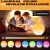 StartONTeam Smart LED Lamp, FM Radio, with Clock and Alarm, Sunrise and Sunset Simulation, White Noises, 7 LED Colors, USB Port, App Controllable, Alexa/Google Home, White 101497170