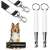 StartONTeam dog training whistle, white, adjustable frequency, for all dog breeds, 2 pack