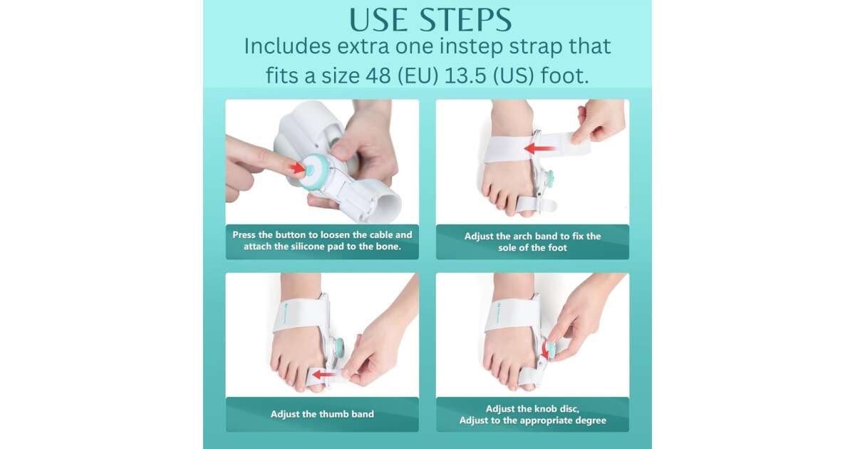 Corector Monturi TENICORE de Zi si Noapte cu Atela Reglabila, Universal, Alb 101497651