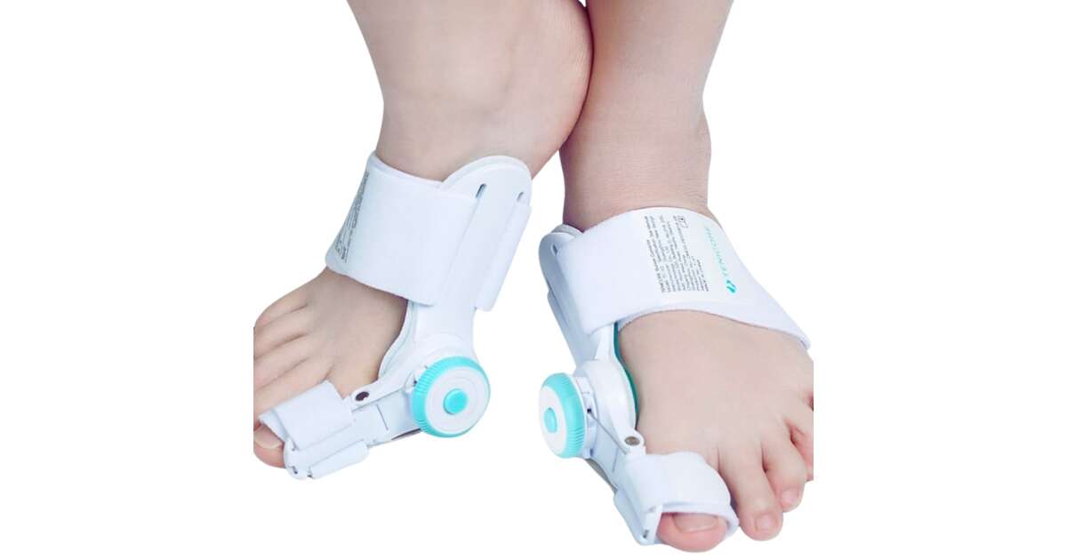 Orthopedic Corrector Device for Toe Correction, Pain Relief, with Soft Padding, Adjustable, Day and Night, White 101497651