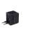 Universal travel adapter with dual USB ports, black