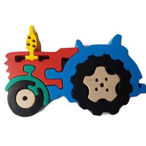 Puzzle tractor din lemn agricultura 101498578 - Puzzle 3D & Puzzle cu burete