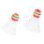 2 colorful shuttlecocks with LED lights