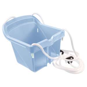 Blue plastic baby swing seat with white ropes - Outdoor Swing