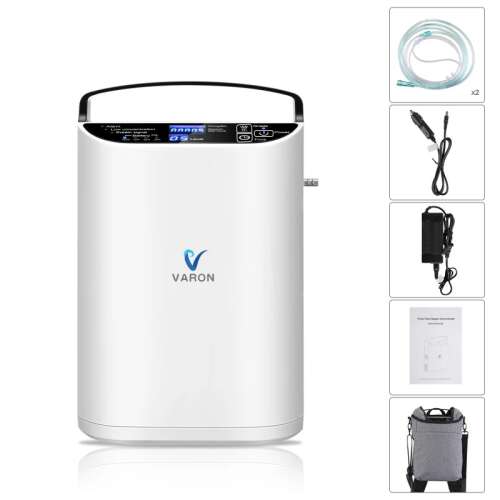 Varon portable oxygen concentrator, 93% oxygen concentration, 5L equivalent, 2.5kg, 1-3 hours usage