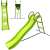 Pepita giant garden slide with ladder, lime-black, 180cm, 3+ years, plastic, outdoor play equipment