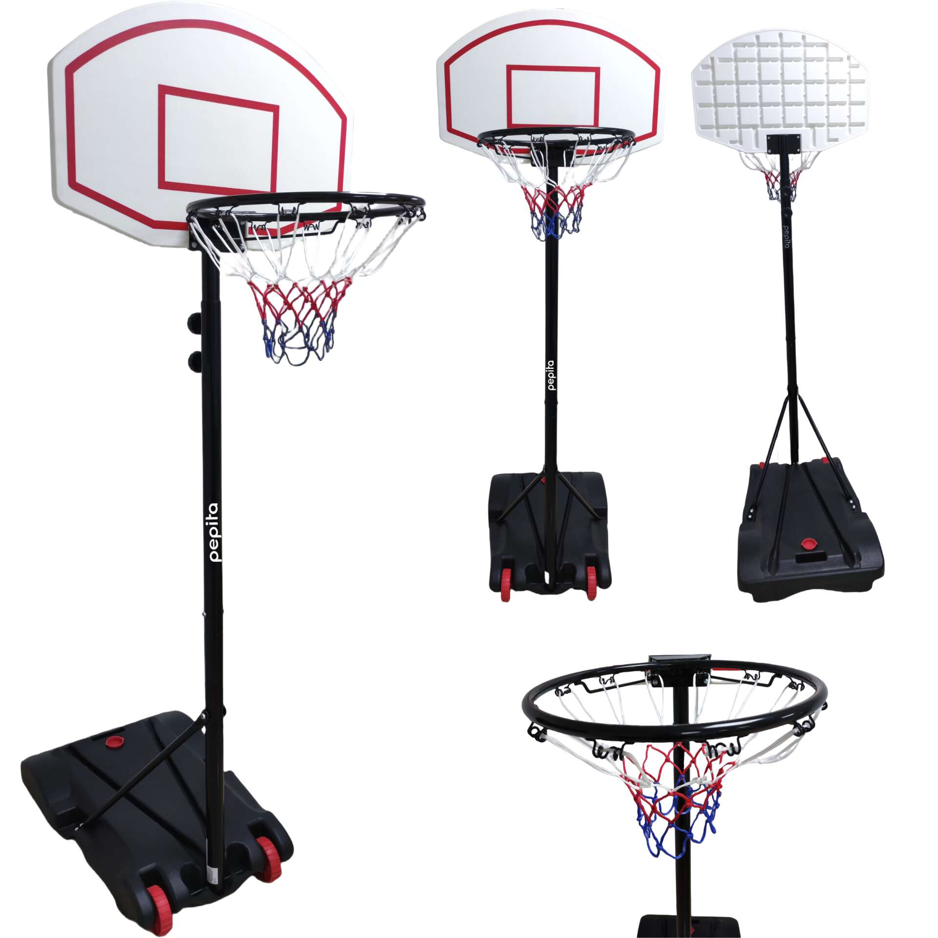 Pepita fém Kosárlabda palánk 6 fokozatban állítható állvánnyal 16...