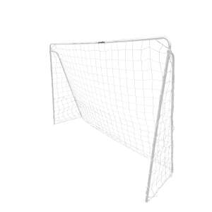 Pepita XXL poartă de fotbal din metal cu plasă 200x150cm #alb