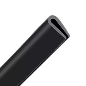Ornament de ușă negru în formă de U 2 x 65cm, AMIO - Protecții pentru marginile ușilor auto