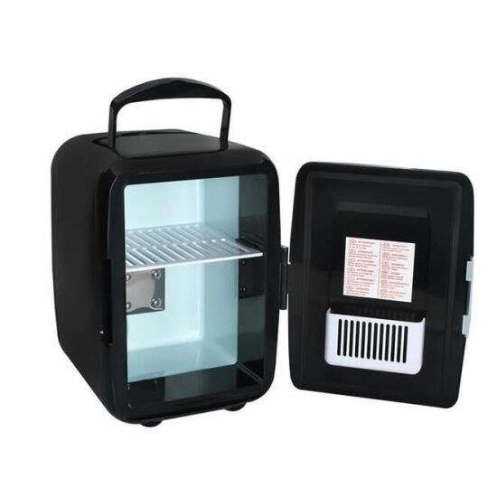 Isotrade turista hűtőszekrény, mini, 12v/220v, fekete, 4 l, 17.5x23.5x25 c...