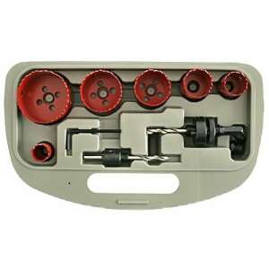 Strend Pro Set de carote 9 piese pentru lemn, metal și plastic - Accesorii pentru unelte