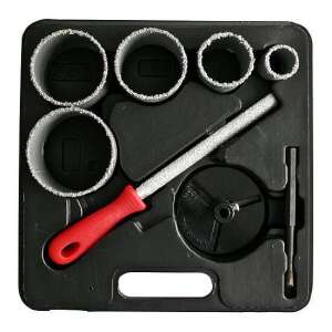 Strend ProHT01-6008 Set de 5 burghie cu coroană cu diamant pentru plăci, 33-83 mm - Accesorii pentru unelte