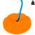 Tupiko Hinta, kerek, narancssárga, kék kötél, virág alakú, 20kg súlyhatár