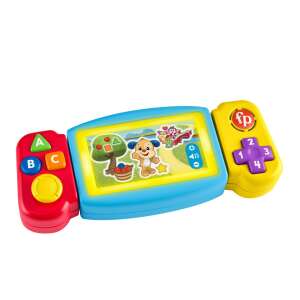 Fisher-Price Laugh & Learn Twist & Learn Gamer, jucu0103rie interactivu0103 de u00eenvu0103u0163are pentru bebeluu015fi, cu lumini, sunete u015fi fraze - Mattel