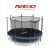 Neo-Sport Trampolin mit interner Mesh-Leiter 374cm, 150kg - Blau 135705979
