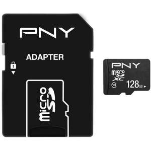 PNY PERFORMANCE PLUS 128GB MICRO SD Class 10 memóriakártya + SD adapter