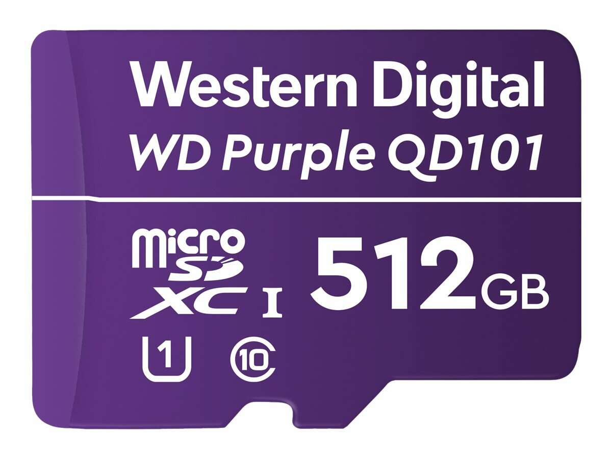 Western digital purple 512gb microsdxc class 10 uhs-i memóriakártya
