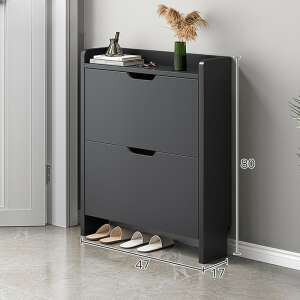 Dulap de pantofi BeComfort, gri, 47x17x80 cm, CS011-2, depozitare pantofi, mobilier hol - Depozitare pantofi, Fotolii suspendate, Fotolii, Scaune suspendate și Biblioteci și rafturi