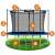 NEO SPORT 8ft/252cm trampoline with safety net and ladder, parts diagram