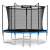 NEO SPORT 8ft/252cm trampoline with safety net and ladder