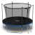 NEO SPORT 8ft/252cm trampoline with safety net and ladder