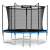 NEO SPORT 8ft/252cm trampoline with safety net and ladder