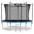NEO SPORT 8ft/252cm trampoline with safety net and ladder