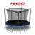 Trampolin NEO SPORT 8ft/252cm s mrežom za sigurnost i ljestvama