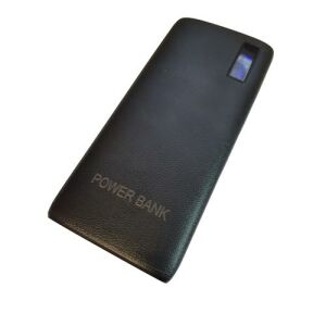 Externá batéria PowerBank s koženým efektom s funkciou baterky 32000mAh hnedá